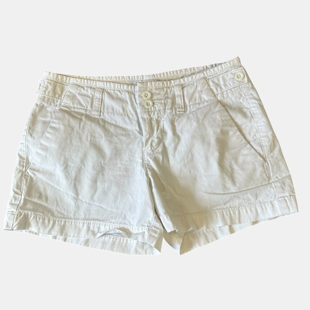 GAP Women's White Casual Cotton Shorts